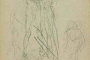 Page from the Sketchbook with Figure Studies - 1891 - 1898