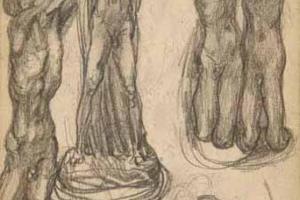 Page from the Sketchbook with Figure Studies - 1891 - 1898