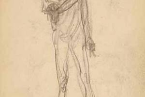 Page from the Sketchbook with Figure Studies - 1891 - 1898