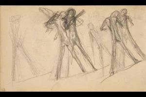 Page from the Sketchbook with Figure Studies - 1891 - 1898