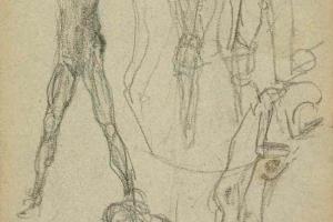 Page from the Sketchbook with Figure Studies - 1891 - 1898