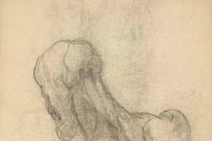 Page from the Sketchbook with Figure Studies - 1898