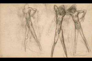Page from the Sketchbook with Figure Studies - 1891 - 1898