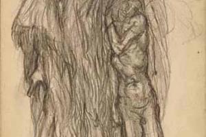 Page from the Sketchbook with Figure Studies - 1891 - 1898