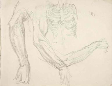 Page from the Sketchbook with Figure Studies - 1894 - 1896