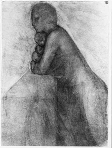 Woman Leaning with a Child