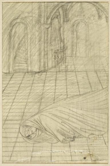 Studie voor de vijfde illustratie bij Soeur Béatrice van Maurice Maeterlinck - 1900