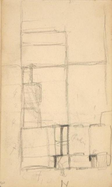 Schetsblad uit Schetsboek met figuurstudies - 1891 - 1898
