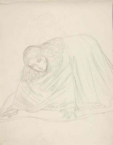 Schetsblad uit Schetsboek met figuurstudies - 1894 - 1896