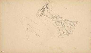Page from the Sketchbook with Figure Studies - 1891 - 1898