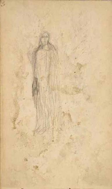Schetsblad uit Schetsboek met figuurstudies - 1891 - 1898