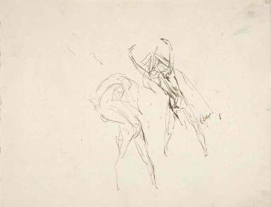 Schetsblad uit Schetsboek met figuurstudies - 1894 - 1896
