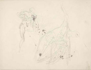 Schetsblad uit Schetsboek met figuurstudies - 1894 - 1896