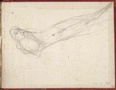 Schetsblad uit Schetsboek met figuurstudies - 1894 - 1896