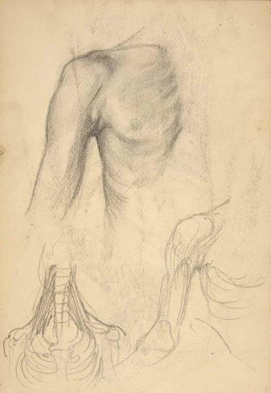 Page from the Sketchbook with Figure Studies - 1898