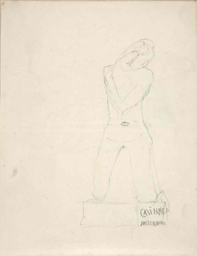 Schetsblad uit Schetsboek met figuurstudies - 1894 - 1896