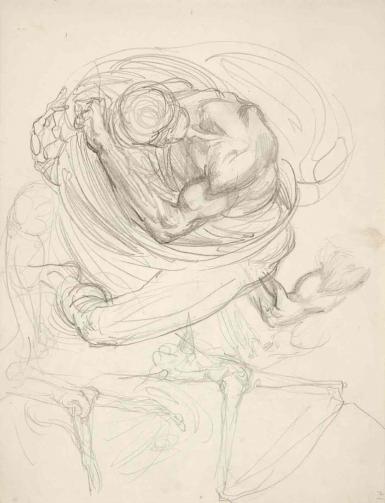 Page from the Sketchbook with Figure Studies - 1894 - 1896