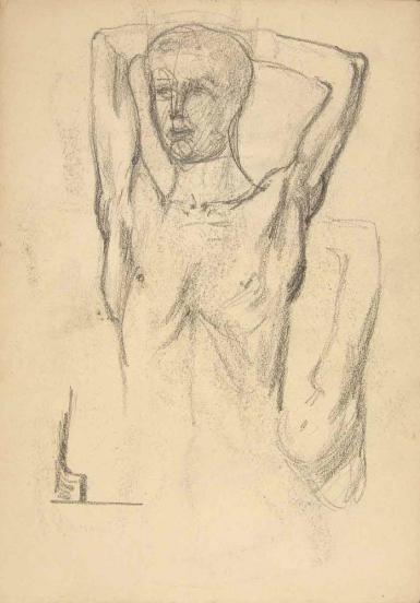 Page from the Sketchbook with Figure Studies - 1898