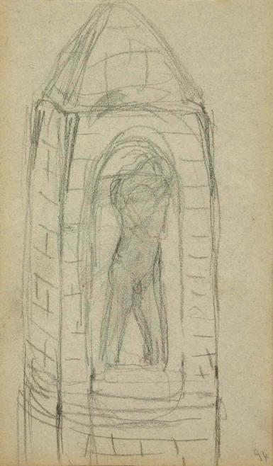 Page from the Sketchbook with Figure Studies - 1891 - 1898