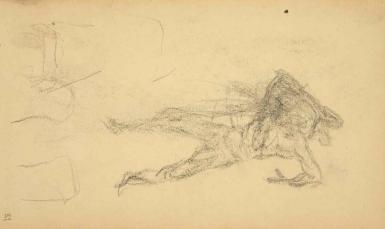 Page from the Sketchbook with Figure Studies - 1891 - 1898