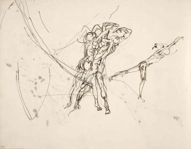 Schetsblad uit Schetsboek met figuurstudies - 1894 - 1896