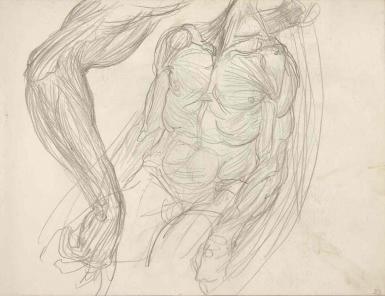 Page from the Sketchbook with Figure Studies - 1894 - 1896