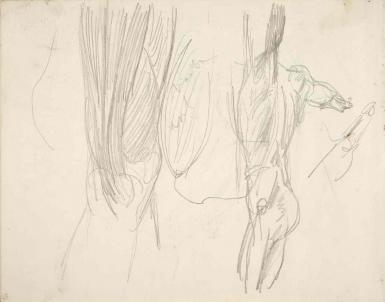 Page from the Sketchbook with Figure Studies - 1894 - 1896
