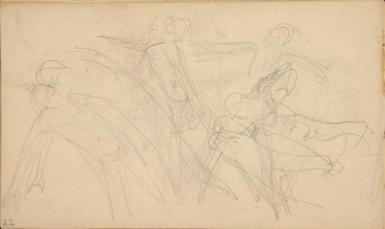 Page from the Sketchbook with Figure Studies - 1891 - 1898