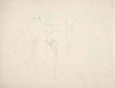 Page from the Sketchbook with Figure Studies - 1894 - 1896