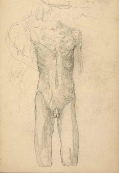 Page from the Sketchbook with Figure Studies - 1898