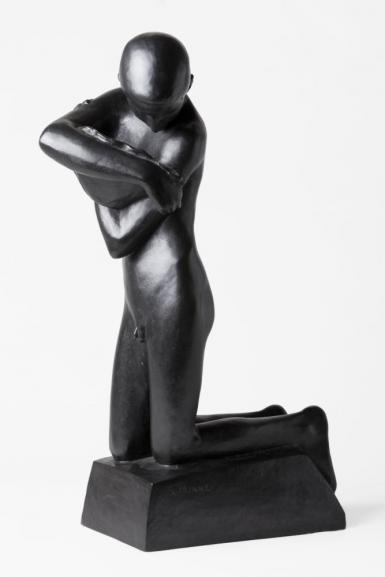 Kneeled youth with a shell - 1923