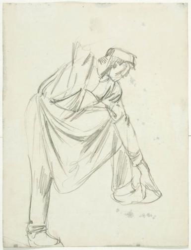 The Bricklayer (recto: Mother and Child, Lying in her Arms)