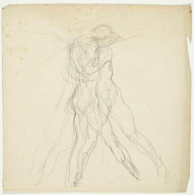 Schetsblad met ineengestrengelde figuren - 1894 - 1898