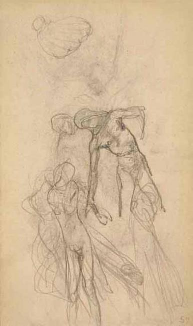 Page from the Sketchbook with Figure Studies - 1891 - 1898