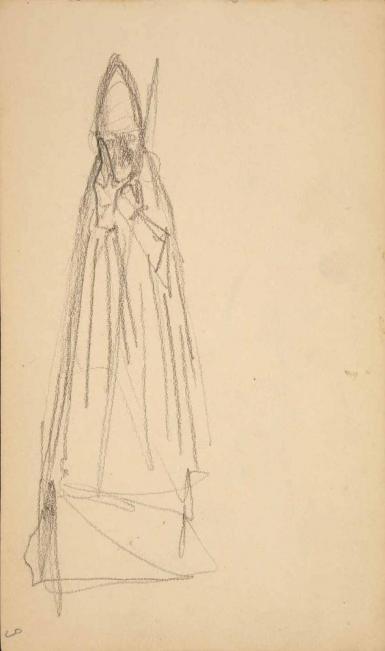 Schetsblad uit Schetsboek met figuurstudies - 1891 - 1898