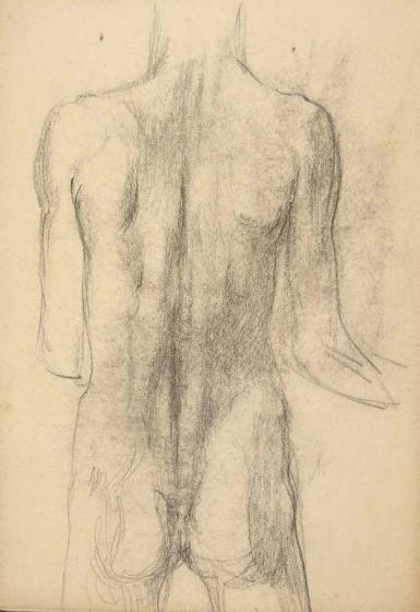 Schetsblad uit Schetsboek met figurenstudies - 1898