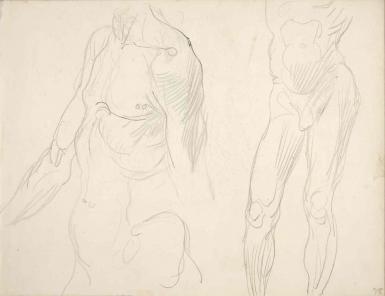Page from the Sketchbook with Figure Studies - 1894 - 1896