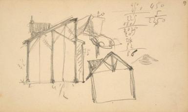 Schetsblad uit Schetsboek met figuurstudies - 1891 - 1898