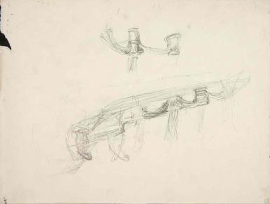 Page from the Sketchbook with Figure Studies - 1894 - 1896