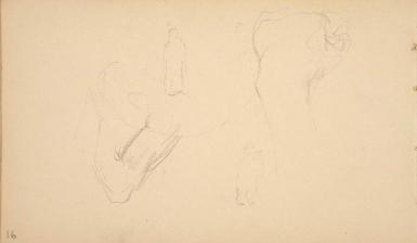 Page from the Sketchbook with Figure Studies - 1891 - 1898