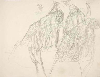 Page from the Sketchbook with Figure Studies - 1894 - 1896