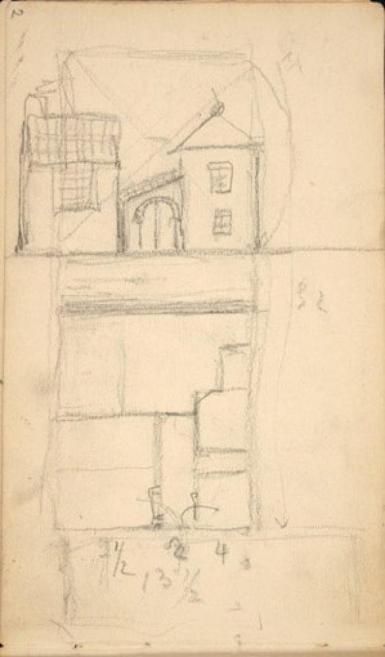 Page from the Sketchbook with Figure Studies - 1891 - 1898