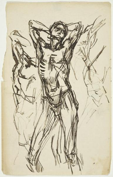 Page from the Sketchbook with Figure Studies - 1894 - 1896