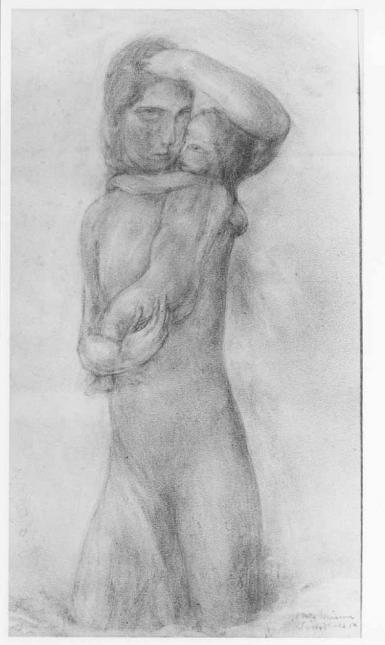 Vrouw met kind - 1918