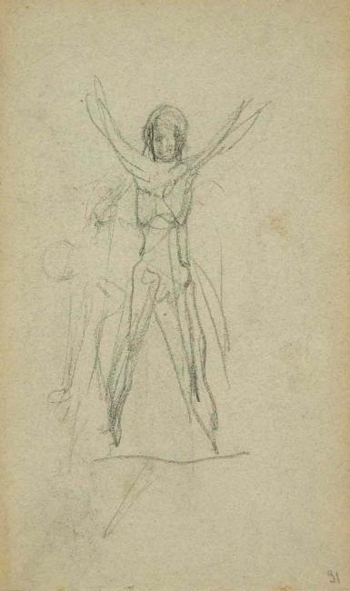 Schetsblad uit Schetsboek met figuurstudies - 1891 - 1898