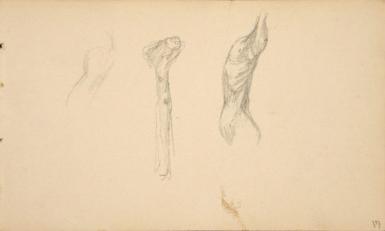 Page from the Sketchbook with Figure Studies - 1891 - 1898
