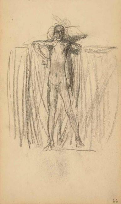 Page from the Sketchbook with Figure Studies - 1891 - 1898