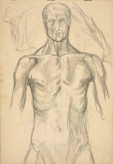 Schetsblad uit Schetsboek met figurenstudies - 1898