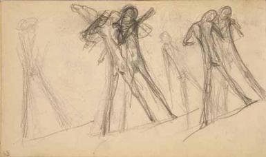 Page from the Sketchbook with Figure Studies - 1891 - 1898
