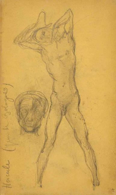 Page from the Sketchbook with Figure Studies - 1891 - 1898